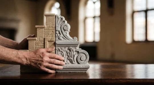 Illustration symbolique d'un pont culturel reliant les communautés linguistiques de Belgique pour représenter la réputation de marque