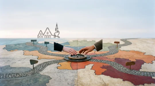 Illustration conceptuelle du référencement web bilingue français et néerlandais en Belgique